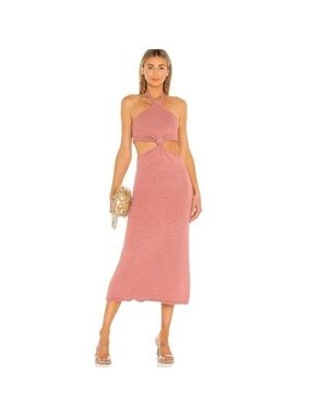 Cult Gaia Cameron Knit Halter Dress